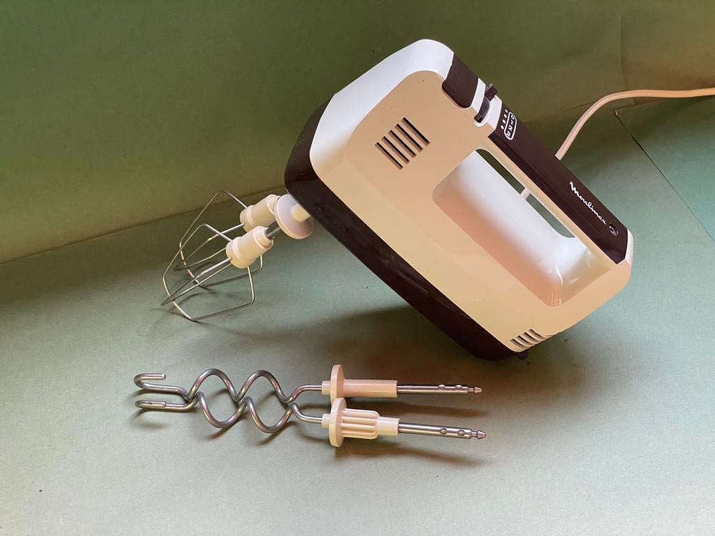 Batteur à main Moulinex avec accessoires, Electroménager, Enlèvement ou Envoi, Utilisé