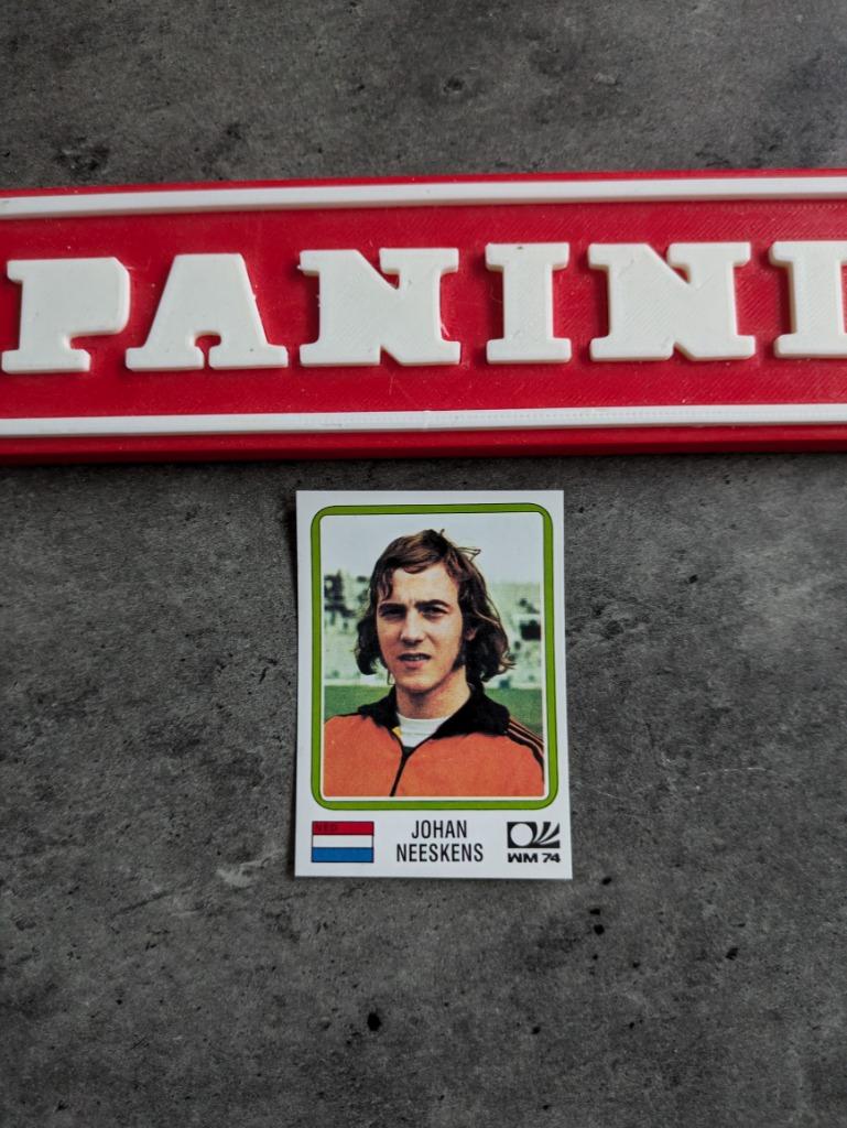 PANINI NEESKENS JOHAN NEDERLAND COUPE DU MONDE 74 MUNICH, Envoi, Autocollant