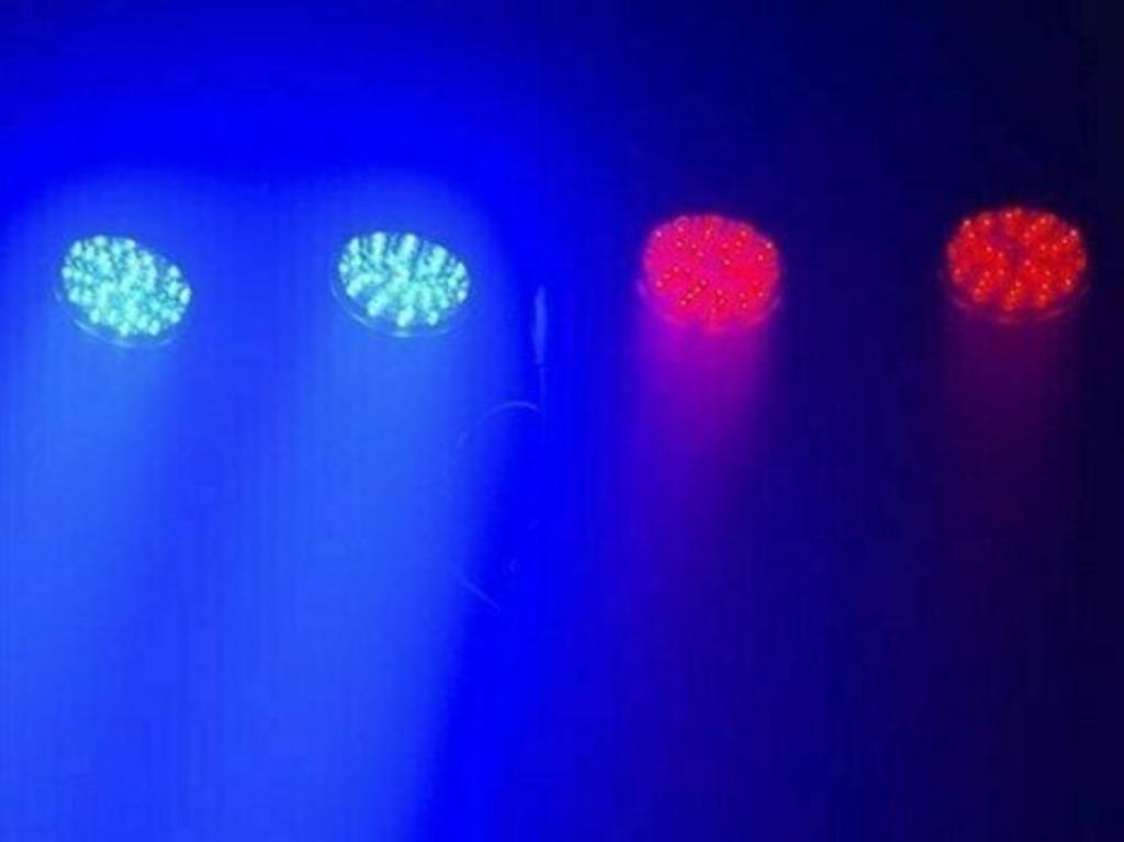 2 x led spots bol eurolite led kls-200 rgb dmx, Enlèvement ou Envoi, Comme neuf, Lumières, Couleur