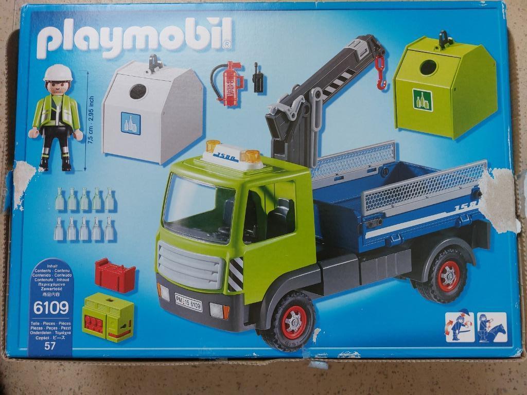 playmobil 6109 glasrecyclagetruck, Enlèvement ou Envoi, Utilisé