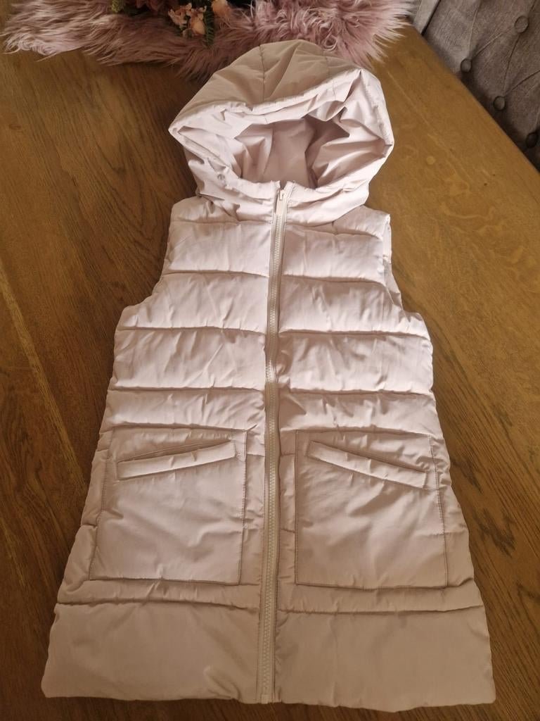 Veste chauffante rembourrée écrue à capuche, Enlèvement ou Envoi, Comme neuf, Manteau
