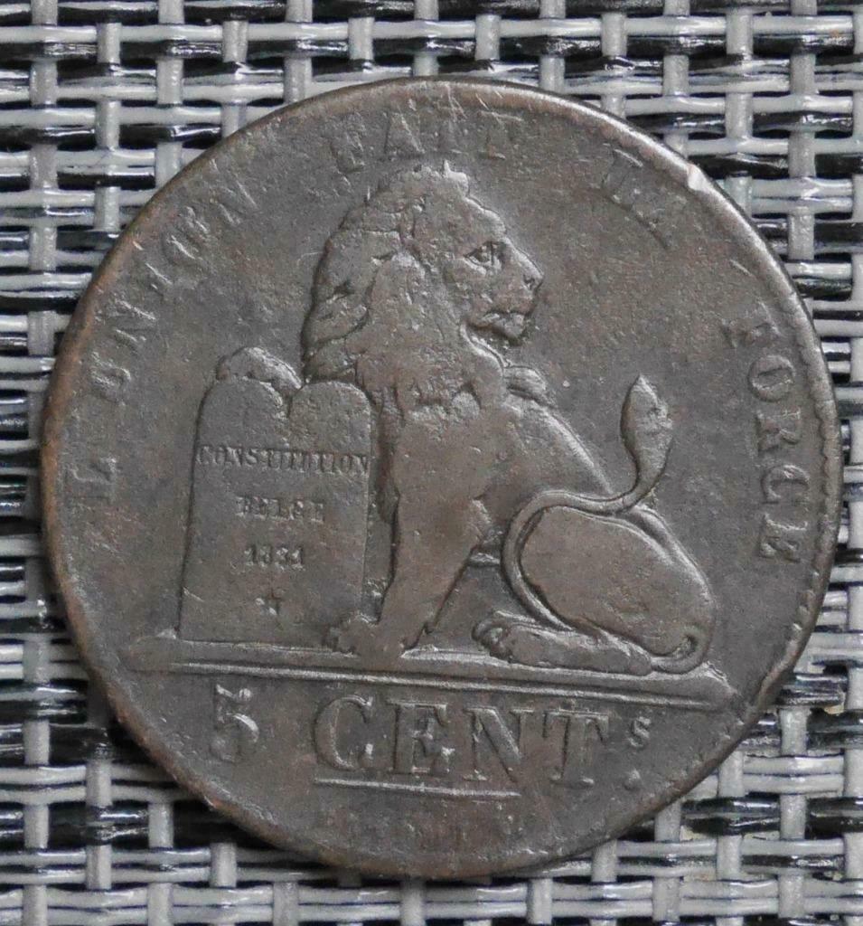 5 centimes België 1837, Postzegels en Munten, Munten | België, Ophalen of Verzenden, Setje