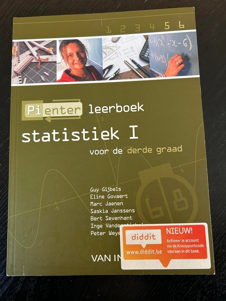 Pienter 5/6 ASO/TSO - 6/8u Statistiek I leerboek, Boeken, Ophalen of Verzenden, ASO, Nederlands