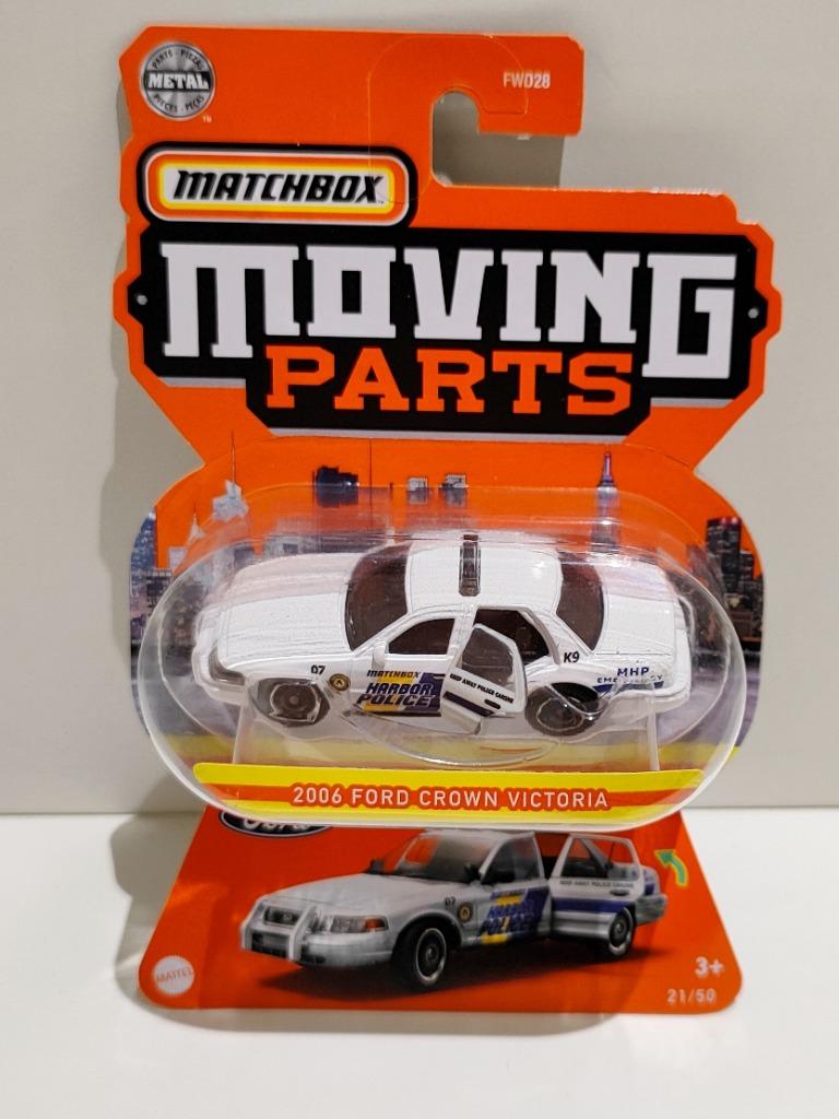 Matchbox MOVING PARTS 2006 Ford Crown Harbor Police Wit 2020, Enlèvement ou Envoi