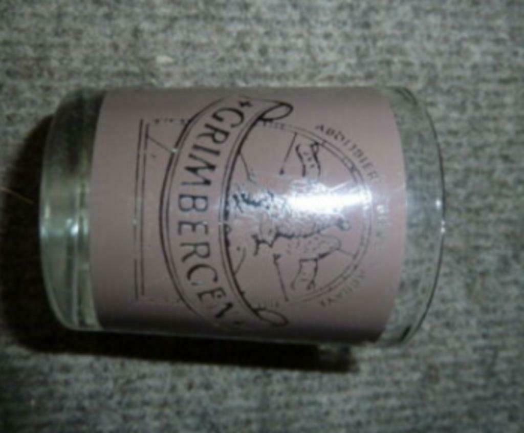 # kaarsen / thee licht houder GRIMBERGEN Abdijbier, Verzamelen, Biermerken, Ophalen of Verzenden, Gebruikt, Overige typen, Overige merken