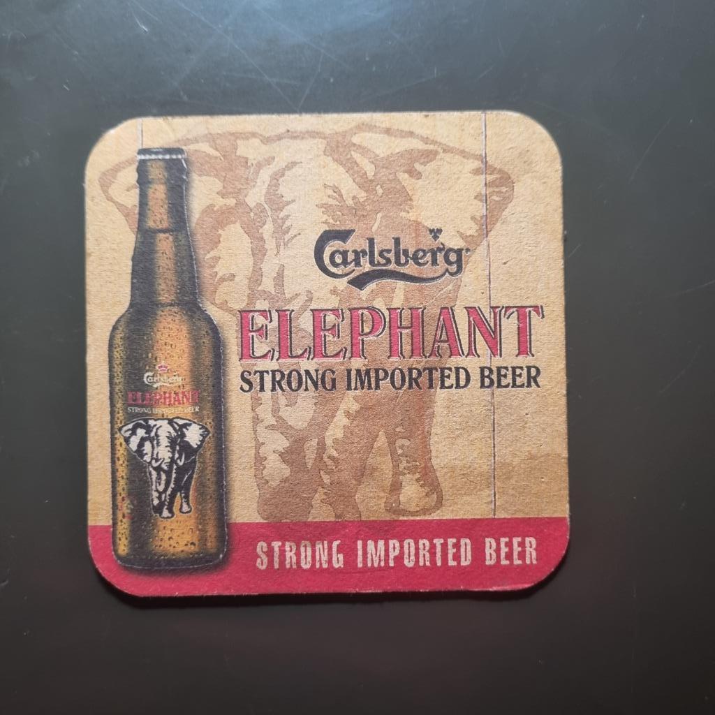 Sous Bock Carlsberg Elephant (modèle 2), Collections, Enlèvement ou Envoi, Utilisé, Sous-bock, Autres marques