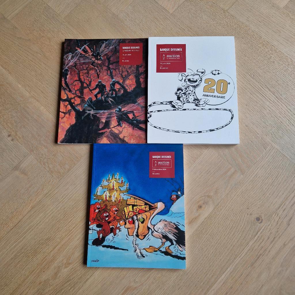 Set 2 de catalogues de maisons de vente aux enchères de BD, Enlèvement ou Envoi, Tintin, Comme neuf, Livre ou Jeu