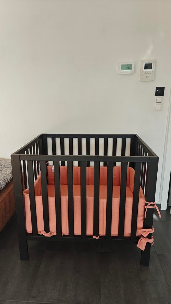 Zwarte babypark/bed, perfecte staat, Kinderen en Baby's, Ophalen