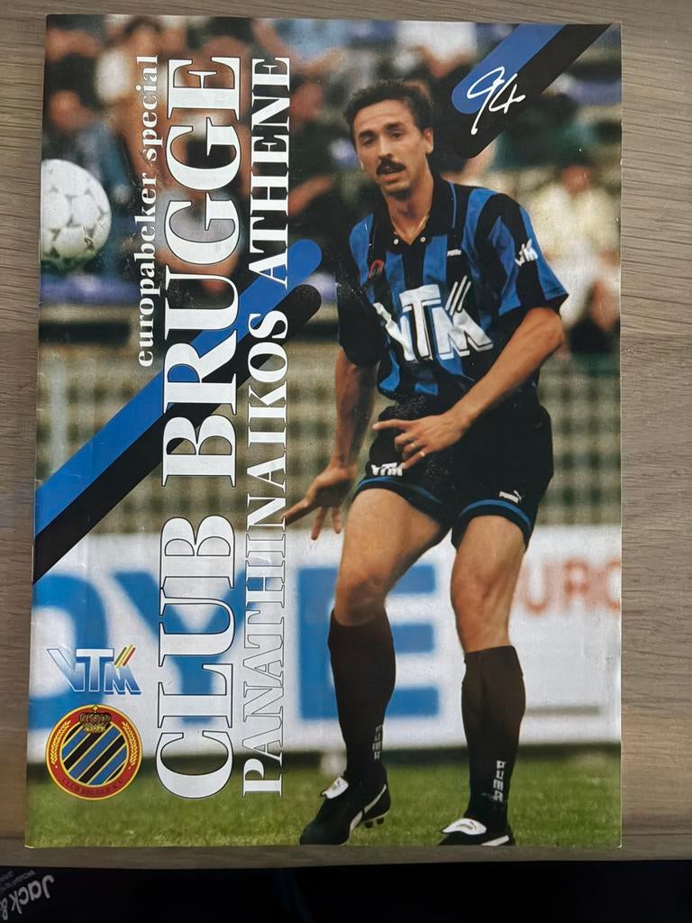 Programmaboekje oktober 1994 club brugge - Panathinaikos, Ophalen, Gebruikt, Boek of Tijdschrift