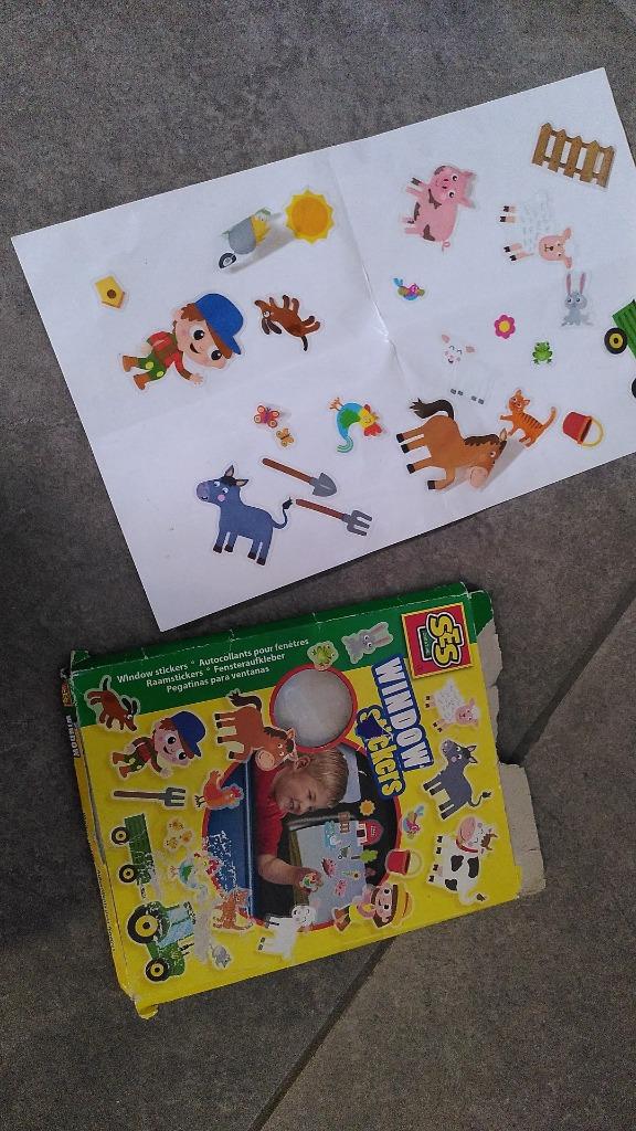 SES raamstickers thema boerderij, Kinderen en Baby's, Ophalen, Gebruikt, Knutselen