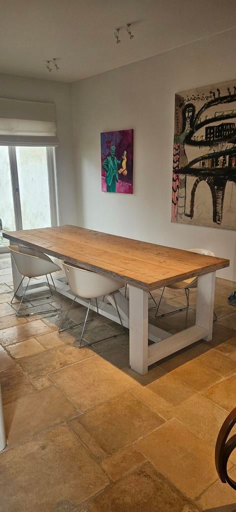 Table à manger en bois 2m60, Maison & Meubles, Enlèvement