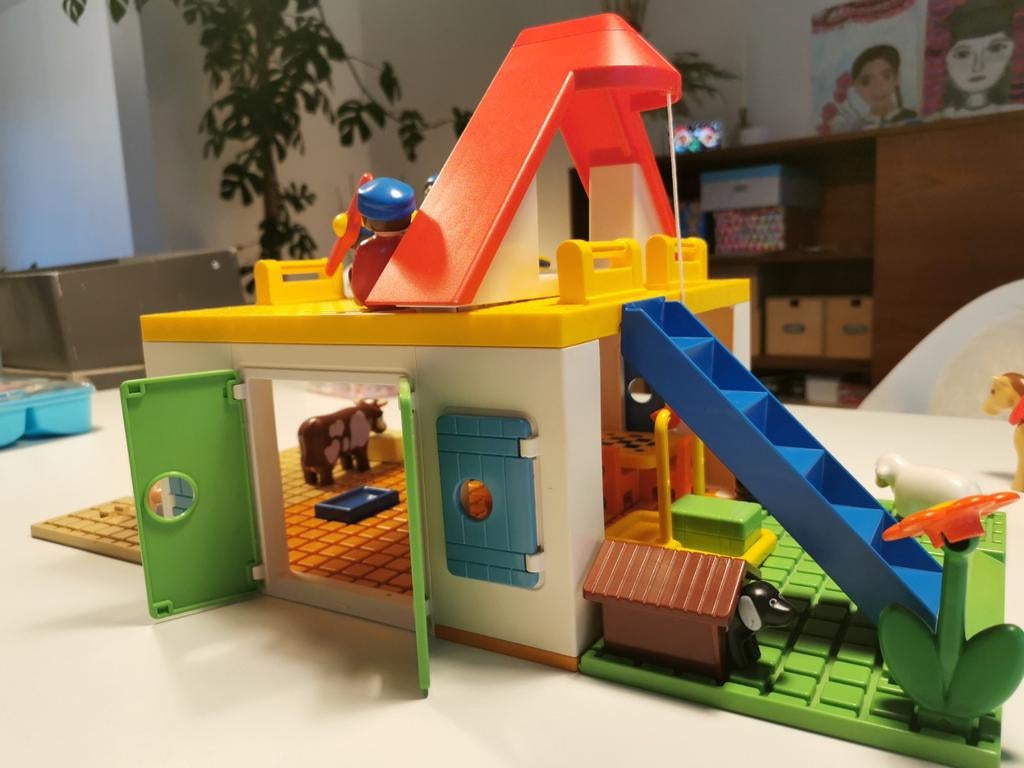 Playmobil 1.2.3. grote boerderij - 6750, Kinderen en Baby's, Ophalen, Gebruikt, Complete set