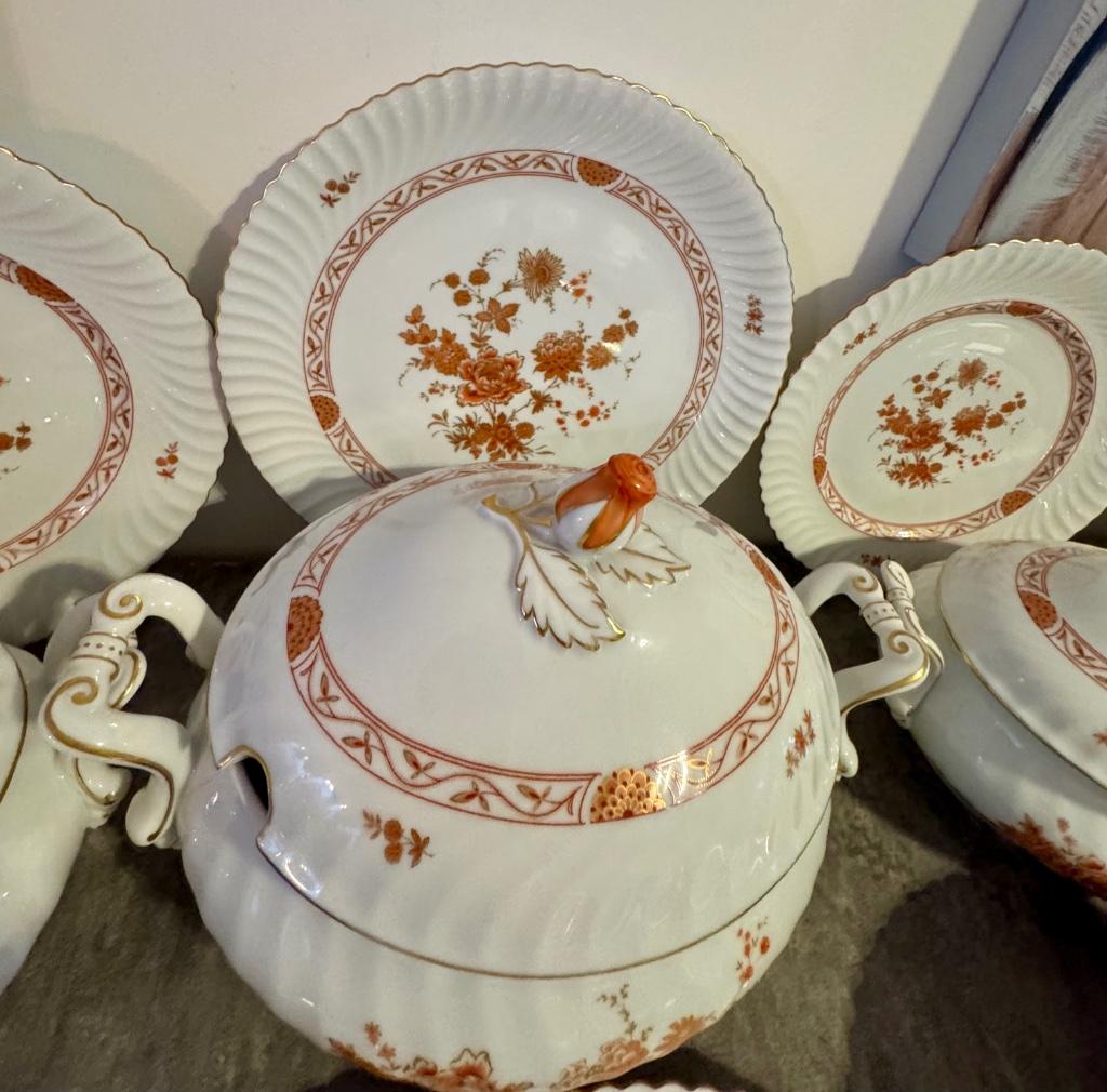 Vintage Porseleinen servies KAISER BURGUND, Bavaria, ~1960., Ophalen