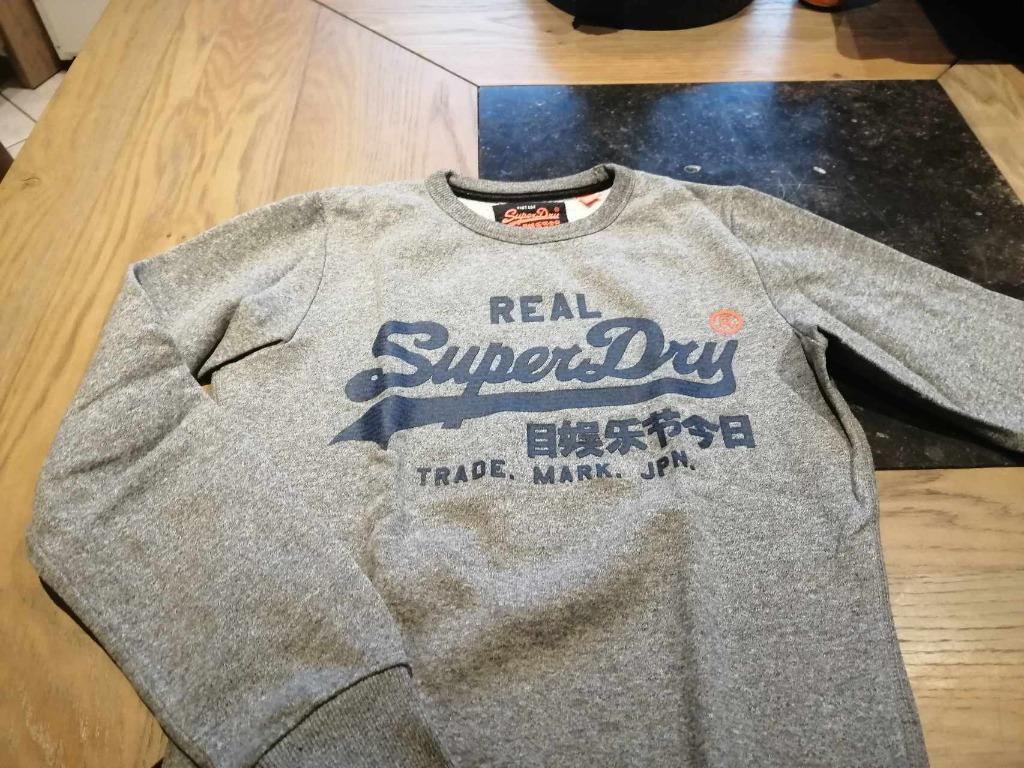 TRUI GRIJS MERK SUPERDRY – MAAT XS – ALS NIEUW, Ophalen of Verzenden, Zo goed als nieuw, Grijs, Maat 46 (S) of kleiner