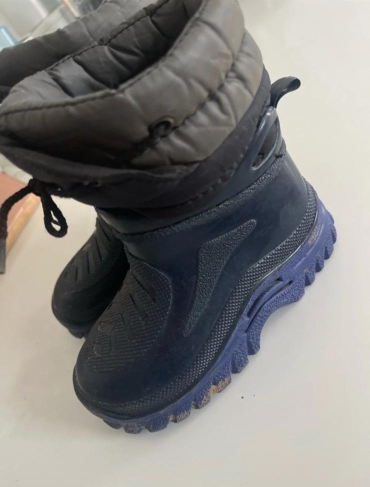 Laarsjes voor jongen in blauw/ grijs. Maat 24, Kinderen en Baby's, Ophalen of Verzenden, Zo goed als nieuw, Jongen, Laarzen