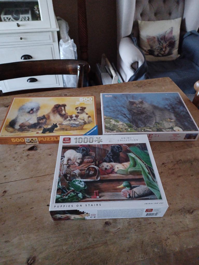 Puzzels 500 en 1000 stukken vanaf 5 euro, Enlèvement ou Envoi