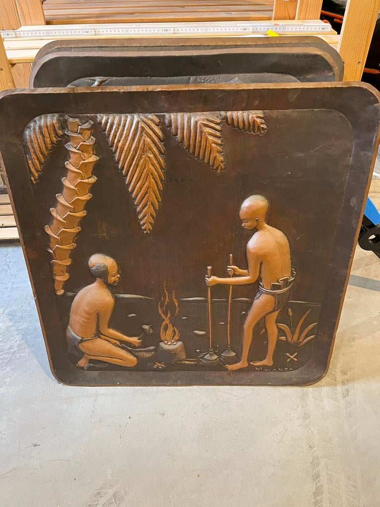 Koperen wandpanelen, Ophalen