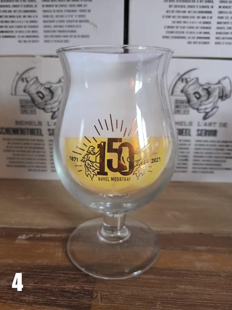 Duvelglas 150 jaar Brouwerij Moortgat, Ophalen, Zo goed als nieuw, Bierglas