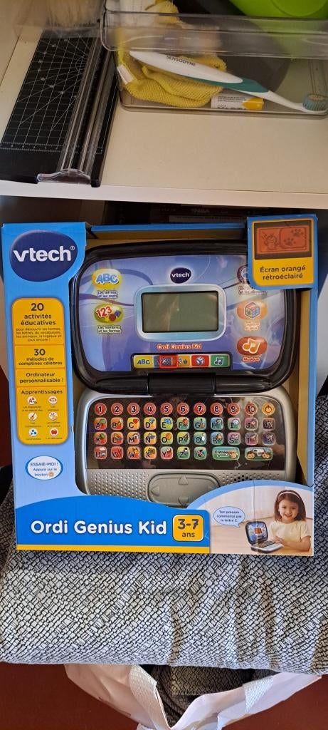 Vtech Ordi Genius Kid (Frans), Enlèvement, Neuf, 2 à 4 ans