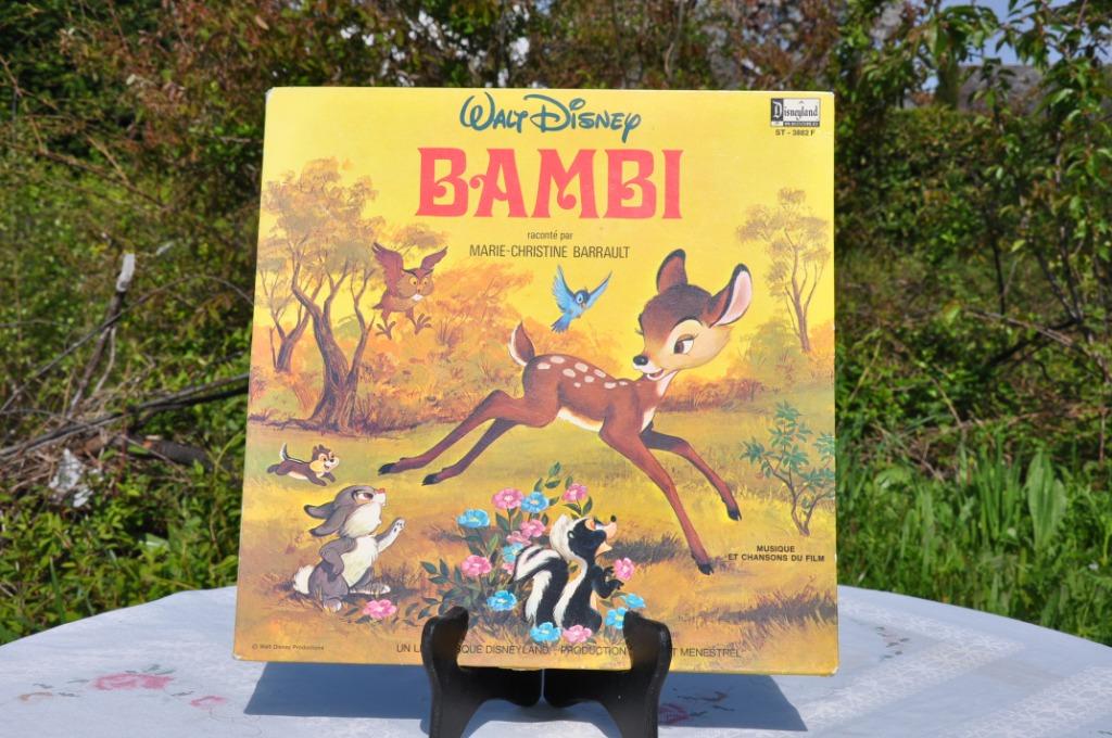 vinyle livre 33 tours bambi année 1978, CD & DVD, Vinyles | Enfants & Jeunesse, Enlèvement ou Envoi, Utilisé, Fable ou Conte (de fées)