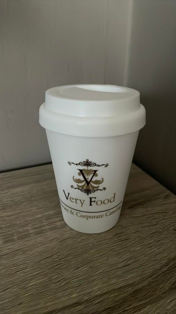 XD koffiebeker Very Food, Ophalen of Verzenden, Zo goed als nieuw