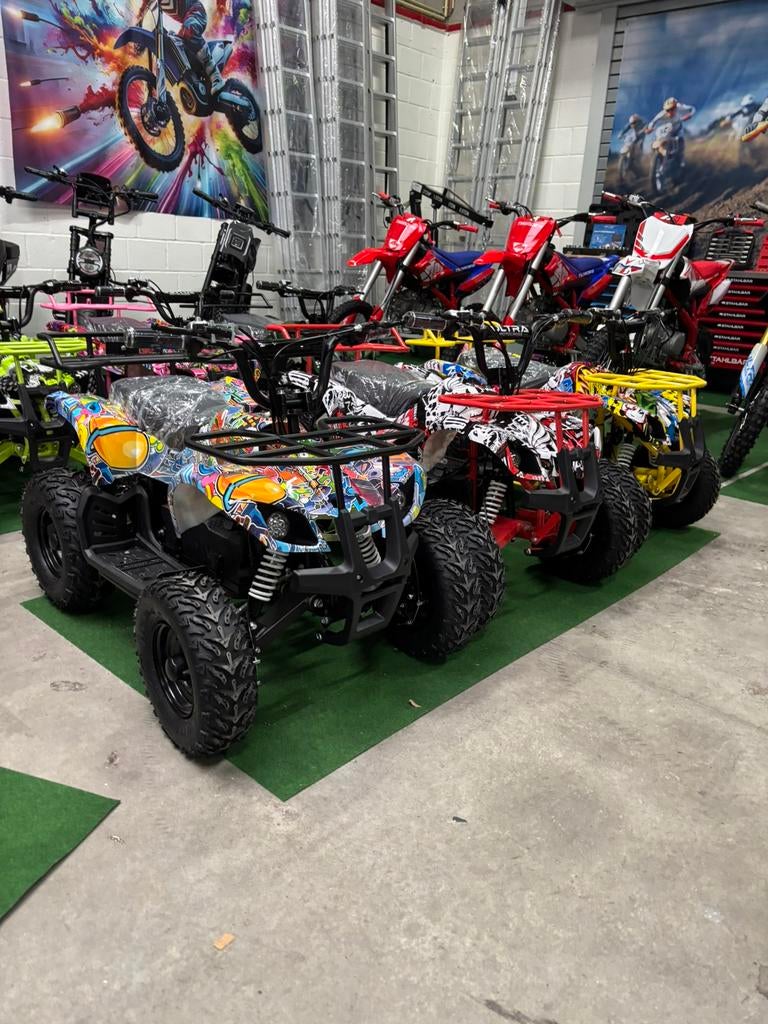 🔥Nieuw Ultra Motocross Graffiti Elektrische Kinderquad Accu, Ophalen of Verzenden, Nieuw