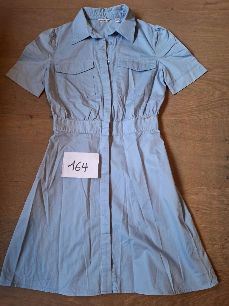 lichtblauwe jurk Guess mt 164, Gebruikt, Meisje, Ophalen of Verzenden, Guess