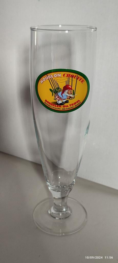 Een HOUBLON CHOUFFE-glas., Ophalen, Nieuw, Glas of Glazen, Overige merken
