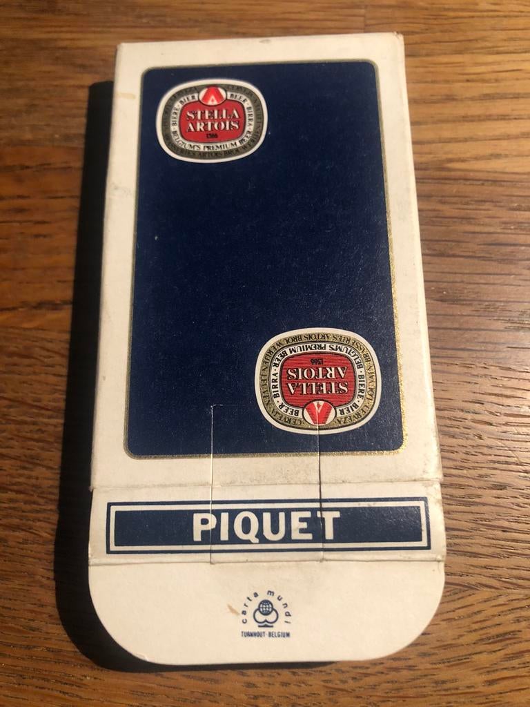 STELLA ARTOIS PIQUET speelkaarten, Verzamelen, Ophalen of Verzenden, Zo goed als nieuw, Overige typen, Stella Artois