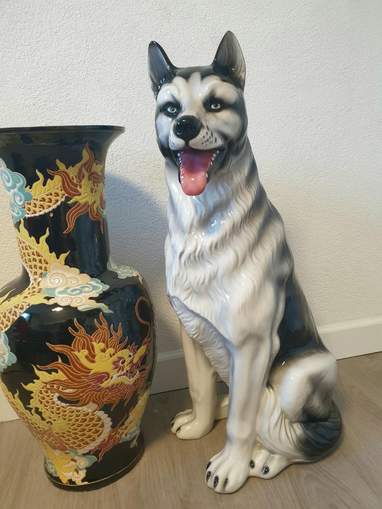 XL husky beeld, Enlèvement ou Envoi, Comme neuf