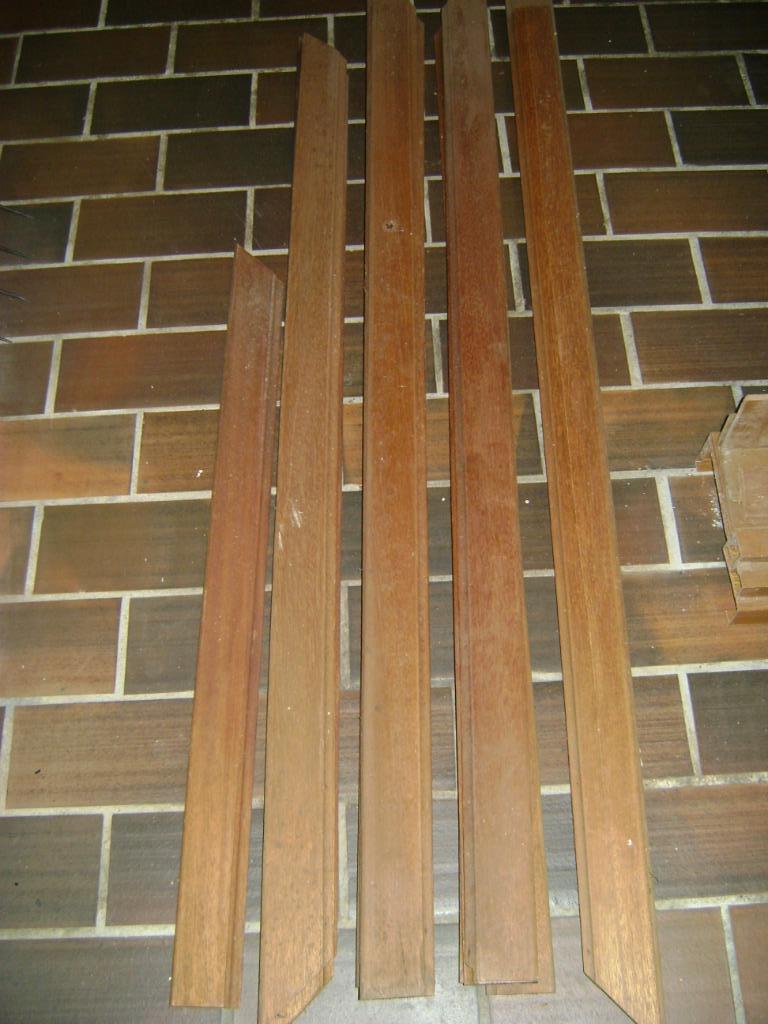 Chambranles pour portes et fenêtres en bois traité, Enlèvement, Utilisé, Bois, Chambranle de porte