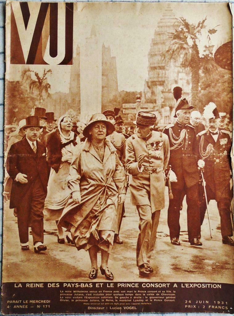 Revue VU, 4e année - n171 - 24 Juin 1931, Enlèvement ou Envoi, Lucien Vogel(dir.), Utilisé, Europe
