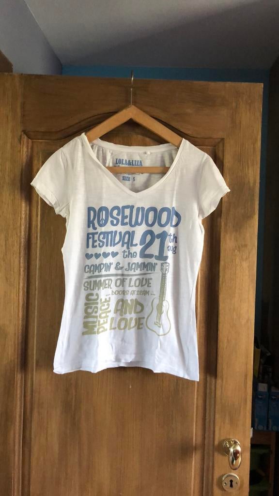 Lola en Liza t-shirt 38, Kleding | Dames, Maat 38/40 (M), Lola & Liza, Wit, Korte mouw