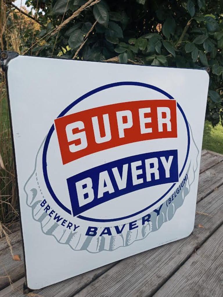 Plaque émaillee Super Bavery / Brasserie Couillet - 1961, Verzenden