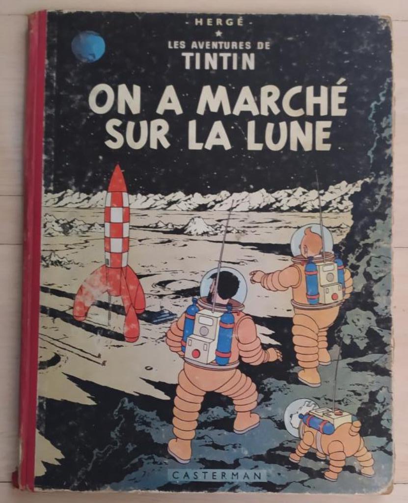 Tintin (Kuifje) - On a marché sur la lune (1955), Livres, BD, Enlèvement ou Envoi