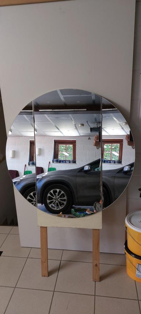 Grand miroir rond sur pied, Maison & Meubles, Enlèvement, Utilisé, Rond