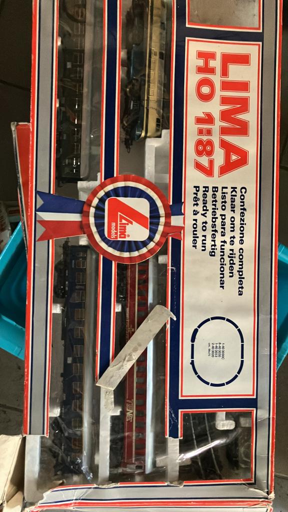 Lima H0 1:87 treinset trein + sporen + elektrische bediening, Ophalen, Gebruikt, Treinset, Lima