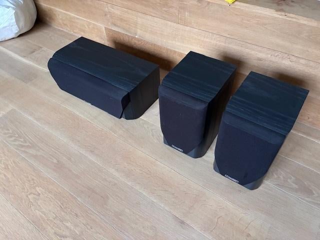high end surround systeem (versterker/2front/2achter/center), Autres marques, Comme neuf, Autres lecteurs, Enlèvement