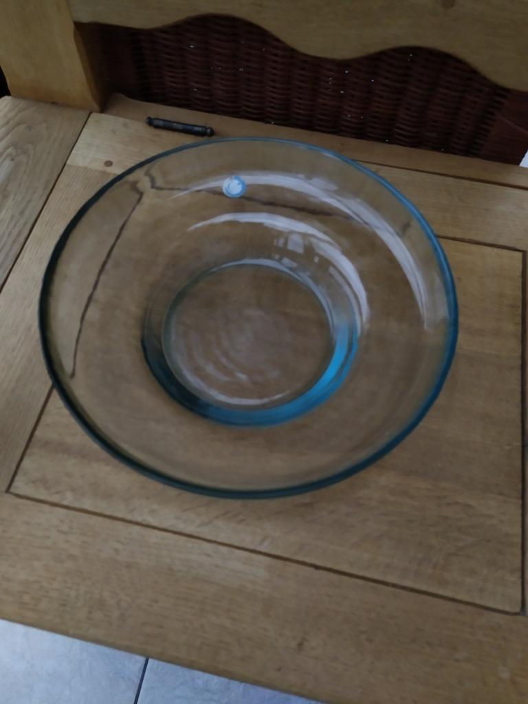 NEUF Plat / Fruitier en verre épais - D 30 cm, Enlèvement, Verre