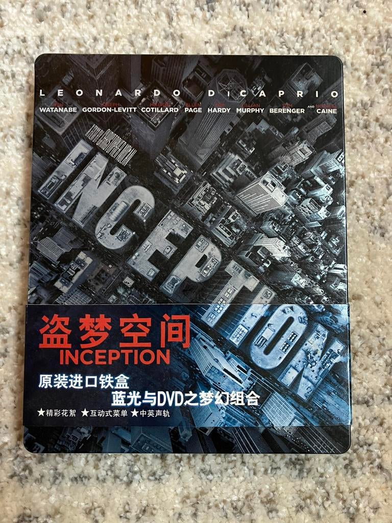 Inception Blu-Ray + Dvd steelbook edition chinoise rare, Enlèvement ou Envoi, Neuf