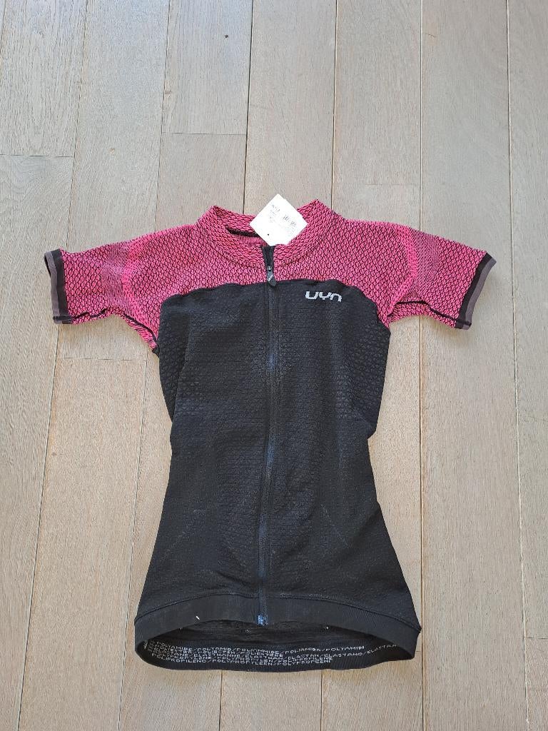Uyn alpha dames fietsshirt slush roze charcoal zwart size L, Nieuw, Ophalen of Verzenden, L, Dames