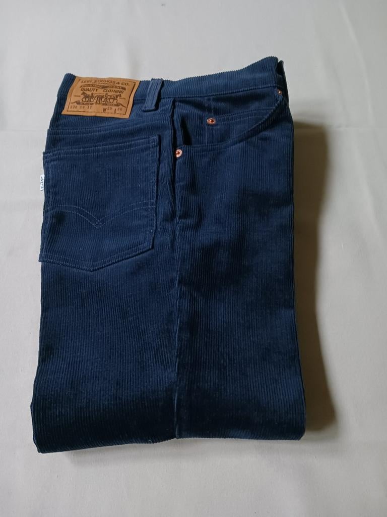 Vintage Levi's 630 straight leg corduroy jeans. W29 L36., Levi's, Enlèvement ou Envoi, Neuf, Bleu