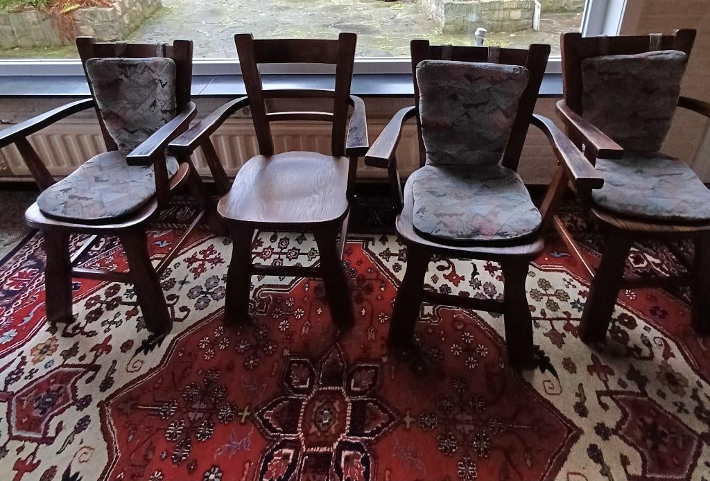 Vintage stoelen, Huis en Inrichting, Ophalen, Gebruikt, Hout