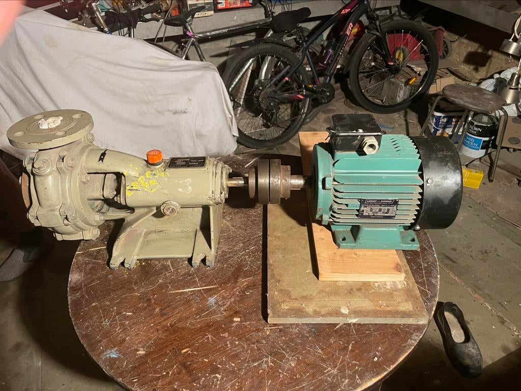Pompe Deplechin et moteur leroy Somer, Enlèvement