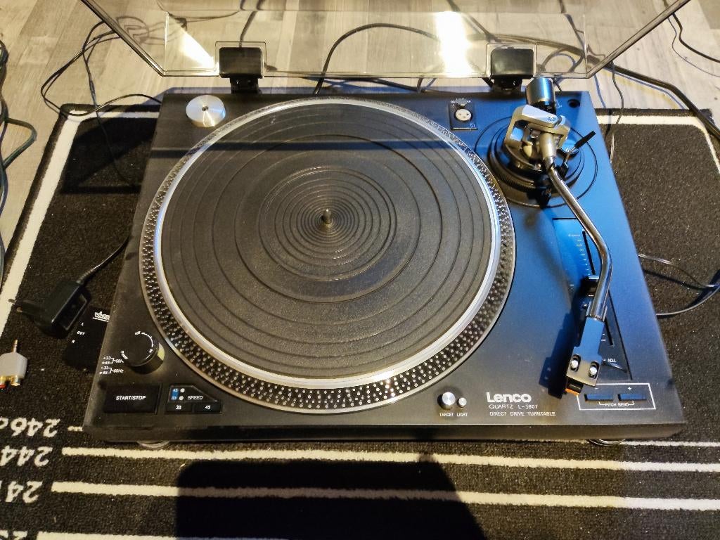 Platenspeler Lenco quartz l3807, TV, Hi-fi & Vidéo, Tourne-disques, Comme neuf, Tourne-disque, Autres marques, Enlèvement