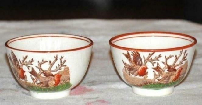2 pochons aux oiseaux pétrus regout maastricht, Antiquités & Art, Antiquités | Céramique & Poterie, Enlèvement ou Envoi