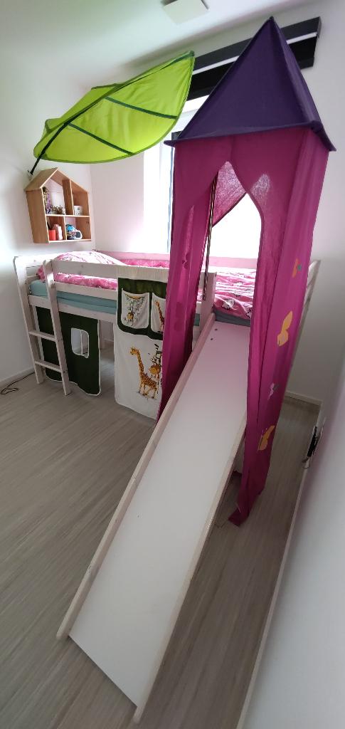 Halfhoogslaper met glijbaan en toren, Ophalen, Gebruikt, Halfhoogslaper