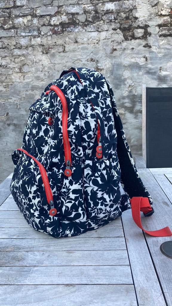 Super mooie schoolrugzak met bijpassende pennenbak kipling, Enlèvement ou Envoi, Comme neuf, Bleu, Sac à dos