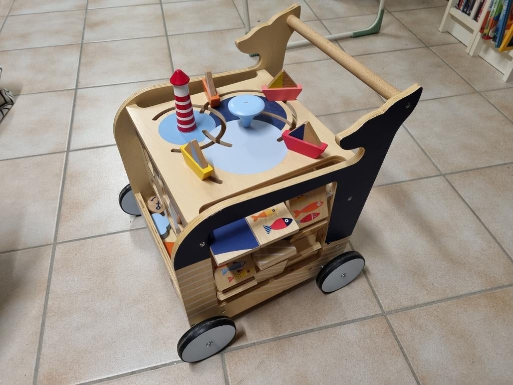 Houten loopwagentje van Small Foot, Ophalen, Gebruikt
