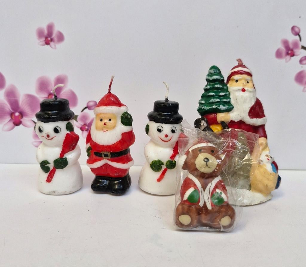 🎄 Bougies de Noël vintage, Enlèvement ou Envoi